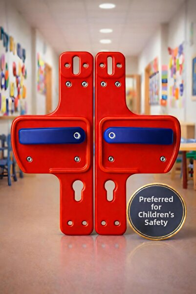 Life 360 مقبض البوابة المزود بحاجز |   تصميم آمن للأطفال |   مناسب للمدارس ود...