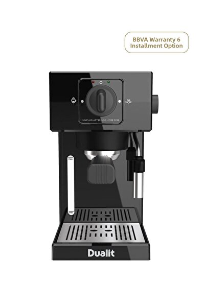 Dualit 84470 ماكينة صنع قهوة اسبريسو سوداء