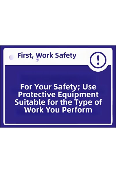 ZiPrinter أولاً، معدات الحماية المناسبة لسلامة العمل، لافتة تحذير isg من مادة...