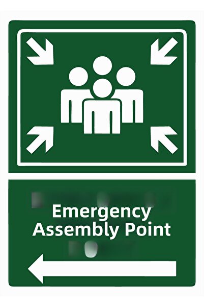 ZiPrinter Emergency Muster Point Isg Warning Sign Pvc A3 30X42 cm