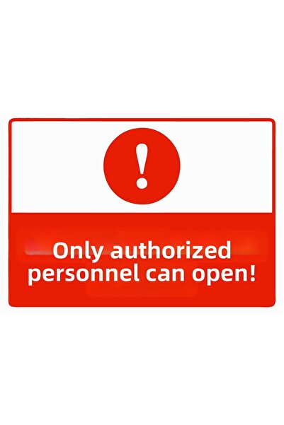 ZiPrinter لافتة تحذيرية من نوع 'لا أحد إلا المأهولين يمكنه الدخول' مصنوعة من ...