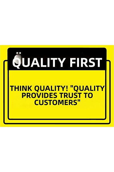 ZiPrinter الجودة أولاً. فكر في الجودة! لافتة تحذيرية من شركة isg توفر الثقة ل...