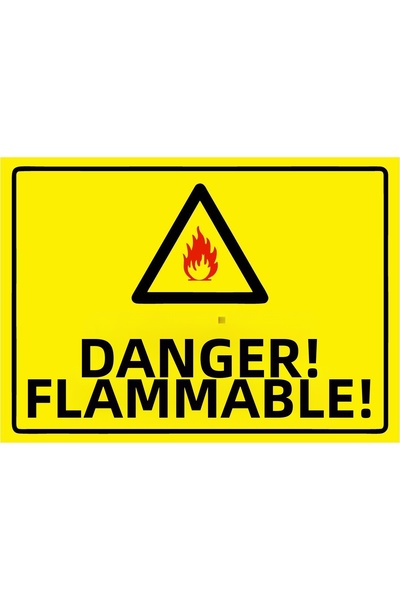 ZiPrinter خطر! مشرق! لافتة تحذير من مادة PVC مقاس A3 30x42 سم