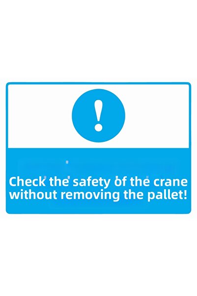 ZiPrinter تحقق من سلامة الرافعة دون إزالة البليت! لافتة تحذير من مادة PVC مقا...