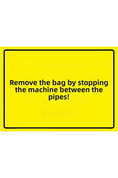 ZiPrinter لافتة تحذيرية من نوع isg تقول: 'إيقاف الآلة عند انسداد الطريق'، مصن...