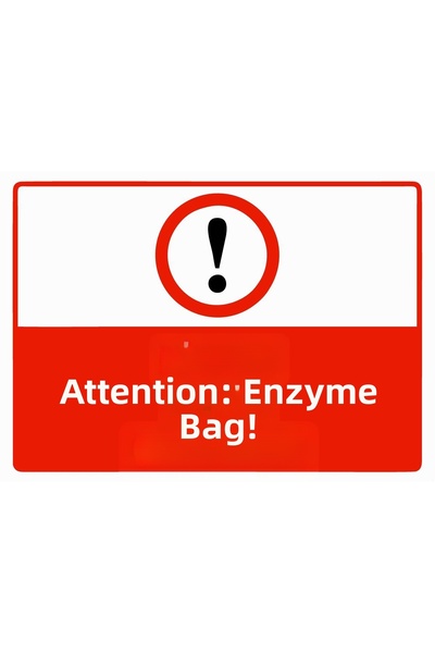 ZiPrinter Attention Enzymes Are Dangerous Isg Warning Sign Pvc A4 21X30 cm