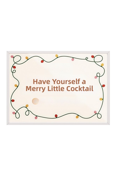 Postifull Πίνακας με λευκό πλαίσιο, χριστουγεννιάτικη αφίσα με πλαίσιο, Merry...