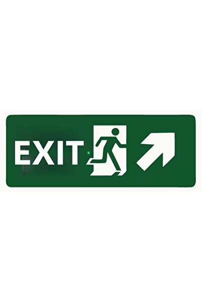 ZiPrinter لافتة تحذيرية للخروج من مادة PVC مقاس A3 30×42 سم