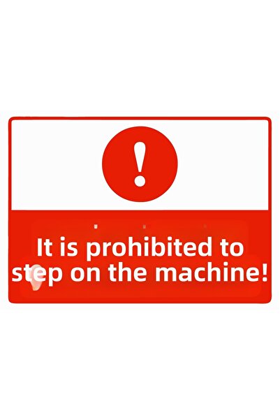 ZiPrinter منوع من الإجراءات الممنوعة: الخروج من الماكينة - لافتة تحذيرية من م...