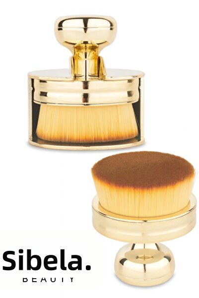 SİBELA BEAUTY GÜZEL GÖRMEK GÜZEL DÜŞÜNDÜRÜR Foundation Brush, Easy to Apply Gold Brush, Makeup Brush