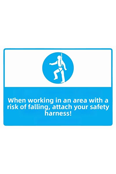 ZiPrinter الرجاء تثبيت حزام الأمان الخاص بك عند مكان معرض للسقوط - لافتة تحذي...