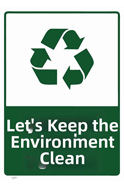 ZiPrinter حافظ على البيئة نظيفة، لافتة تحذيرية من البي في سي مقاس A3 30×42 سم