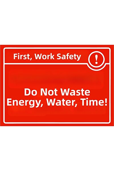 ZiPrinter أولاً، احترم سلامة العمل وتجنب هدر الطاقة والماء والوقت! لافتة تحذي...