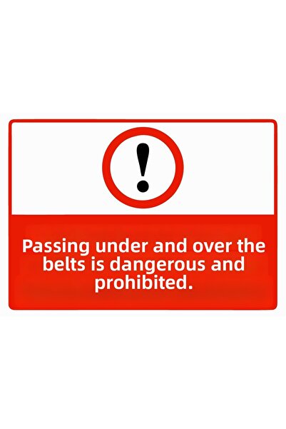 ZiPrinter لافتة تحذيرية من isg: عدم المرور فوق أو تحت الأشرطة خطير ومرموق، مص...