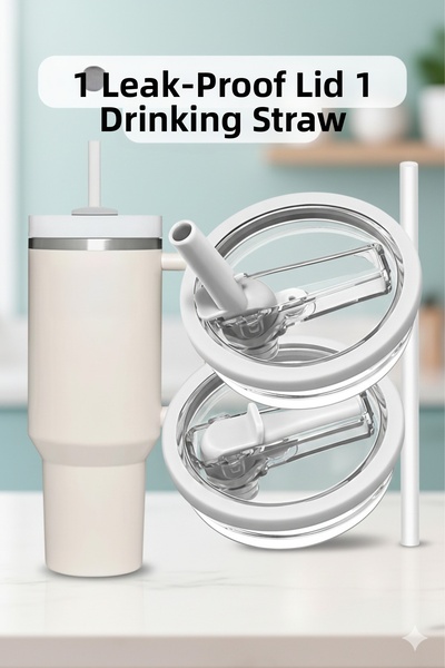 Gizmo Vibe مجموعة غطاء مانع للتسرب متوافقة مع كوب كوينتشر سعة 40 أونصة / 1.18...