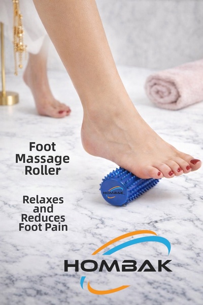Hombak كرة تدليك القدمين المسننة مقاس 15 سم لتخفيف آلام القدمين