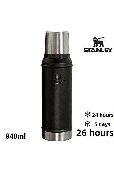 Stanley Classic Vacuum Steel Thermos 0.94 Lt Flask Black