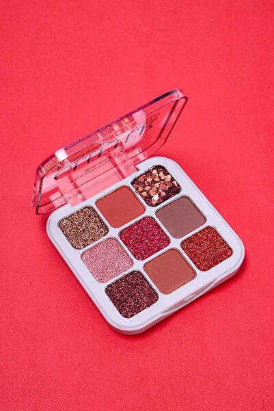 Trendyolmilla Beauty لوحة ظلال عيون دافئة ومشرقة مكونة من 9 قطع TKZSS25GR00000