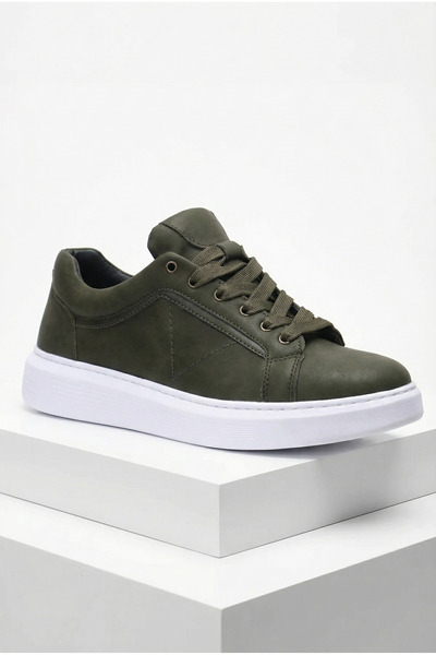 sauron Ανδρικά αθλητικά παπούτσια Casual Sneaker Μαλακό Χακί Χρώμα Ορθοπεδική...