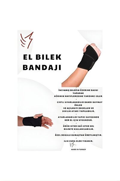 figiza El Bilek Bandajı Ateli Bandajı Medikal Ortopedik Statik El Bilek Splinti