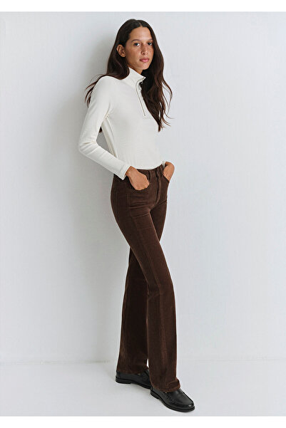 Mavi Maria Brown Velvet Trousers 101225-91316