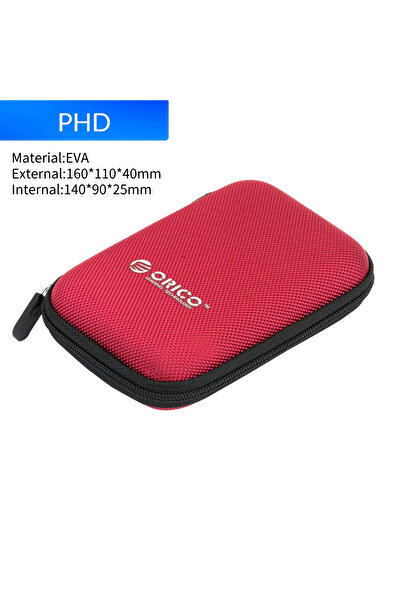 Orico PHD-25-RD 2.5 Hard Disk Case Portable HDD Protection Bag for External 2...