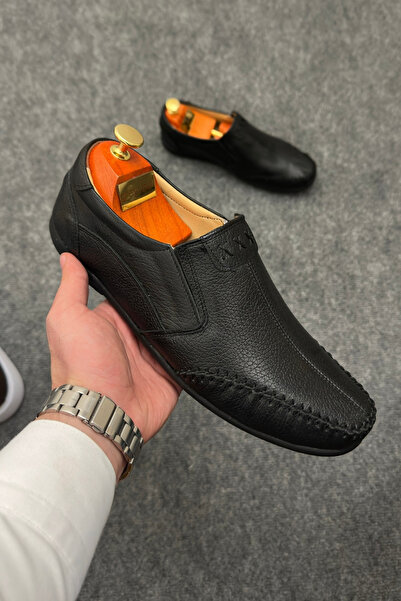 Greyybull Shoes pantofi casual bărbați din piele neagră - pantofi sandale negri