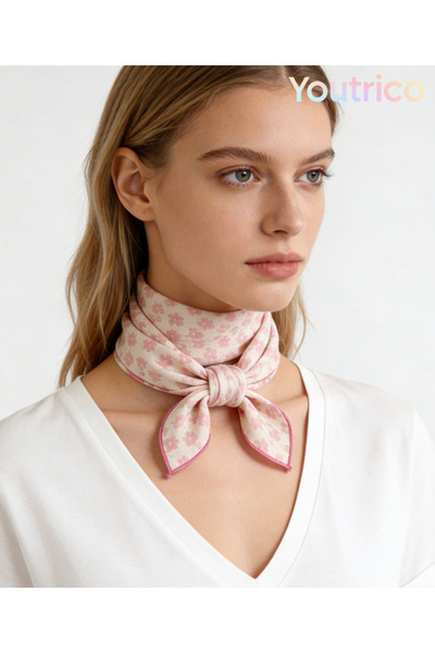 Youtrico وشاح حريري 58 سم، ربيع جديد، متعدد الاستخدامات، بتصاميم أوروبية وأمر...