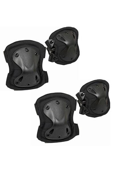 SINGLE SWORD Taktik Dizlik Dirseklik Seti (2 Diz + 2 Dirsek) – Airsoft, Bisiklet, Motosiklet Koruyucu Ekipman
