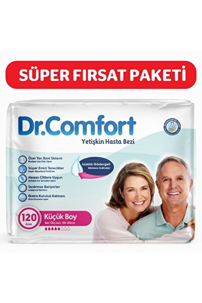 Dr.Comfort Yetişkin Bel Bantlı Hasta Bezi Small 30'lu 4 paket 120 adet