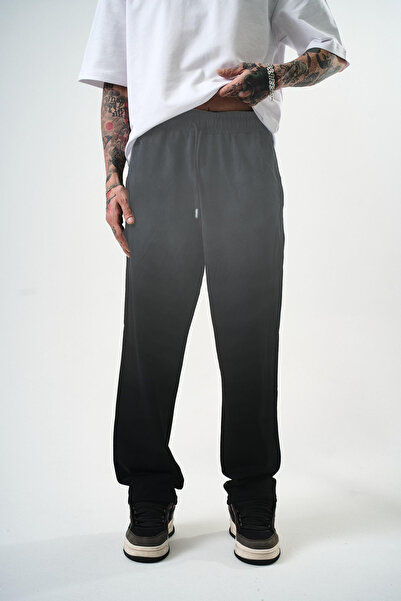 Respire Erkek Sprey Baggy Eşofman Altı Siyah