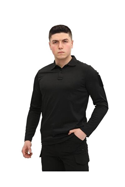 SINGLE SWORD Polo ovratnik, dugi rukav T-shirt - T-shirt