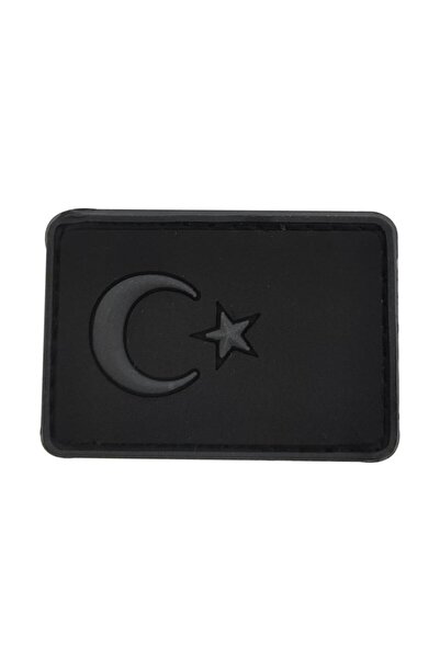 SINGLE SWORD BAYRAK Plastik Patch - Peç Küçük Boy 3.5 Cm X 5 Cm