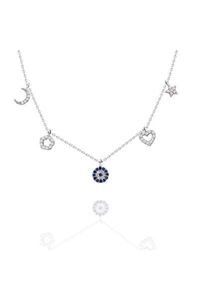 ERKOÇ JEWELLERY 925 Ayar Gümüş Şans Kolyes
