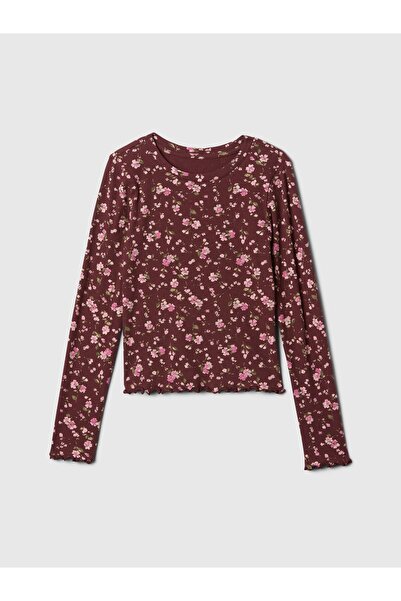 GAP Kız Çocuk Kırmızı Fitilli T-Shirt