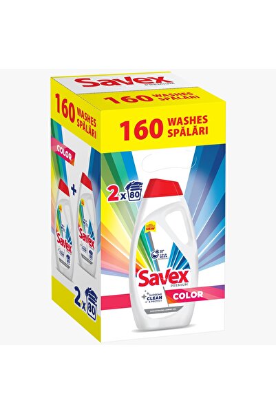 SAVEX DETERGENT LICHID 2x3.6L RUFE CULOARE 80 SPĂLĂRI