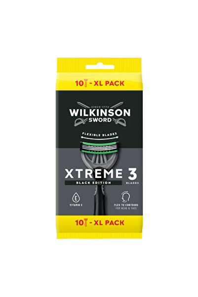 Wilkinson Sword Xtreme 3 Black 10 Adet Erkek Kullan At Tıraş Bıçağı