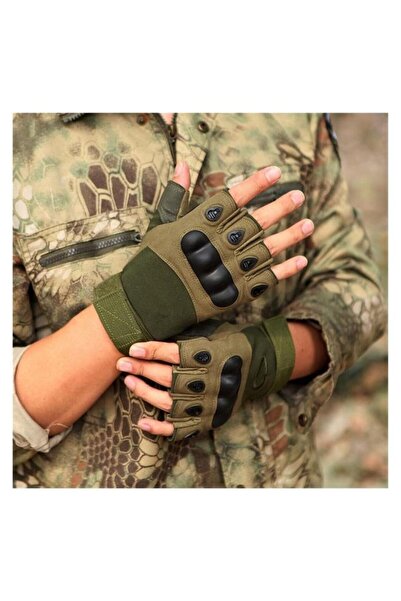 Blackhawk Tactical Gloves Boned Half Finger Green Gloves