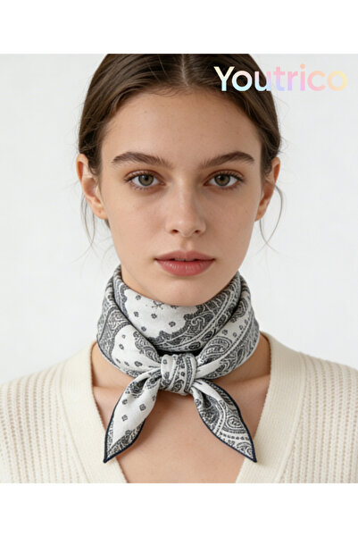 Youtrico وشاح حريري 58 سم، ربيع جديد، متعدد الاستخدامات، بتصاميم أوروبية وأمر...