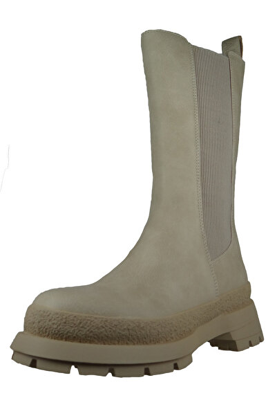 Buffalo Damen Sportliche Stiefel Sveja 1210021 Creme Creme Kunstleder mit Per...