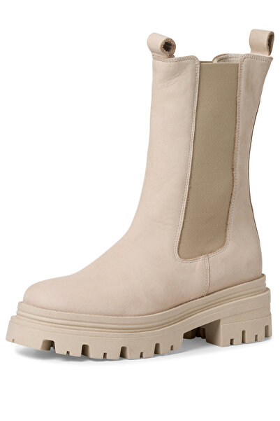 Tamaris Damen Elegante Stiefel 1-25498-41 Grau 375 Antelope Leder mit Removable Sock