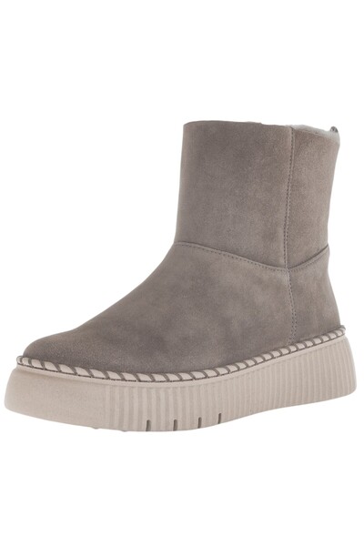 GABOR Damen Elegante Stiefelette F-Weite Warmfutter 73.542 Grau 18 Mohair Leder