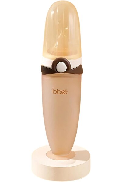 Twisoo Silicone Baby Food Feeder Bottle with Flip Button - 120ML BPA-Free Squ...