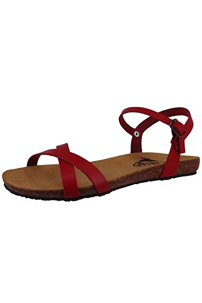 PLAKTON Damen Komfort Sandalen MAM DATA Napa 575029 Rot Rojo Leder mit Memory Cushion