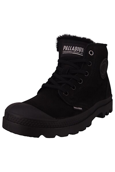 Palladium Damen Sportliche Stiefelette Pampa HI Zip WL gefüttert 95982-010-M Schwarz Black/Black Leder