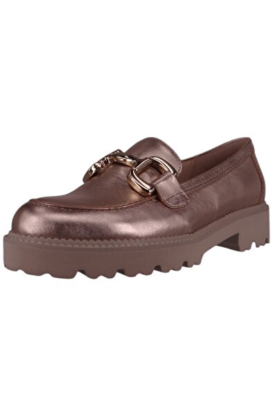 GABOR Damen Halbschuhe Loafer 45.246 Grau 62 Puder Leder