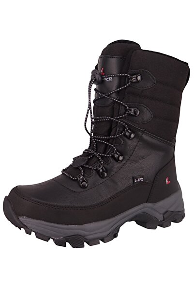 LACKNER Damen Stiefel Stiefel Winterschuhe Tampere L's TX 7377 Schwarz Black Textil/Synthetik