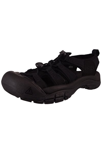 Keen Damen Trekking-Sandalen Sandalen Wanderschuhe Newport H2 1025028 Schwarz Triple Black Polyester mit