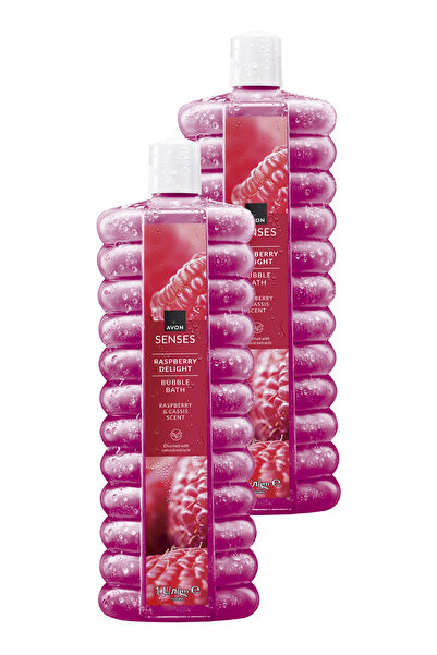 AVON Senses Raspberry Delight Ahududu ve Frenk Üzümü Kokulu Banyo Köpüğü 1 Lt. İkili Set
