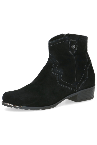 Caprice Damen Elegante Stiefelette Western 9-25306-43 Schwarz 004 Black Suede...